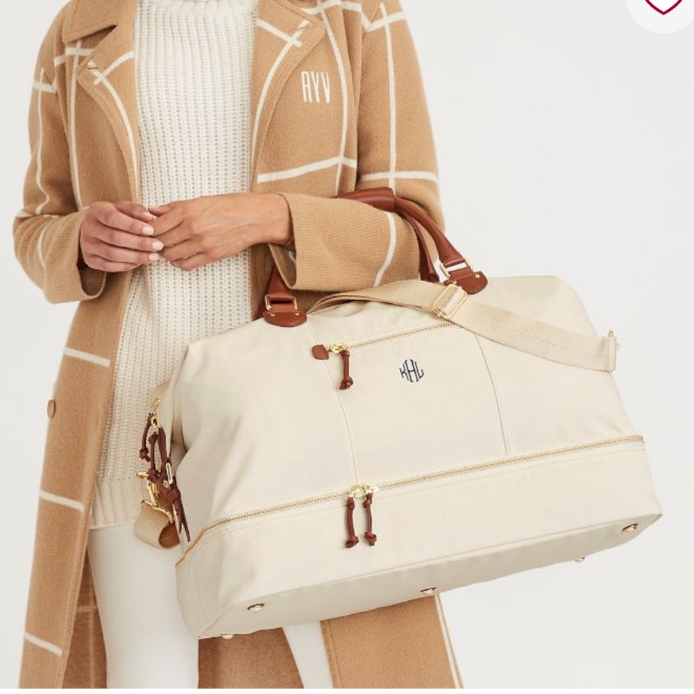 Mark & Graham Cream Travel Bag